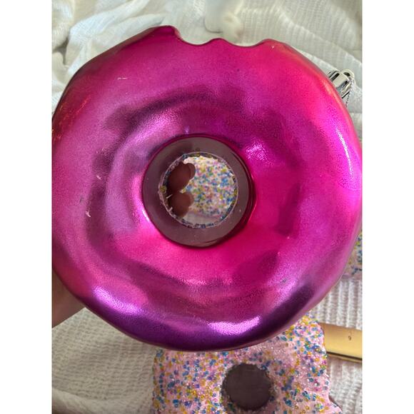 Jumbo glitter sparkle Christmas donut ornaments set of 4 stunning donuts - Picture 12 of 14